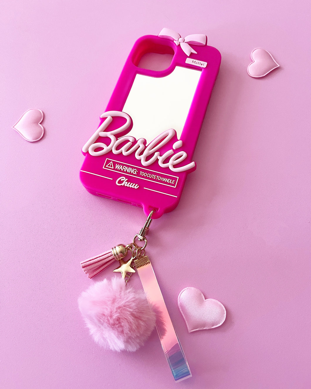 Barbie bow mirror case 💕